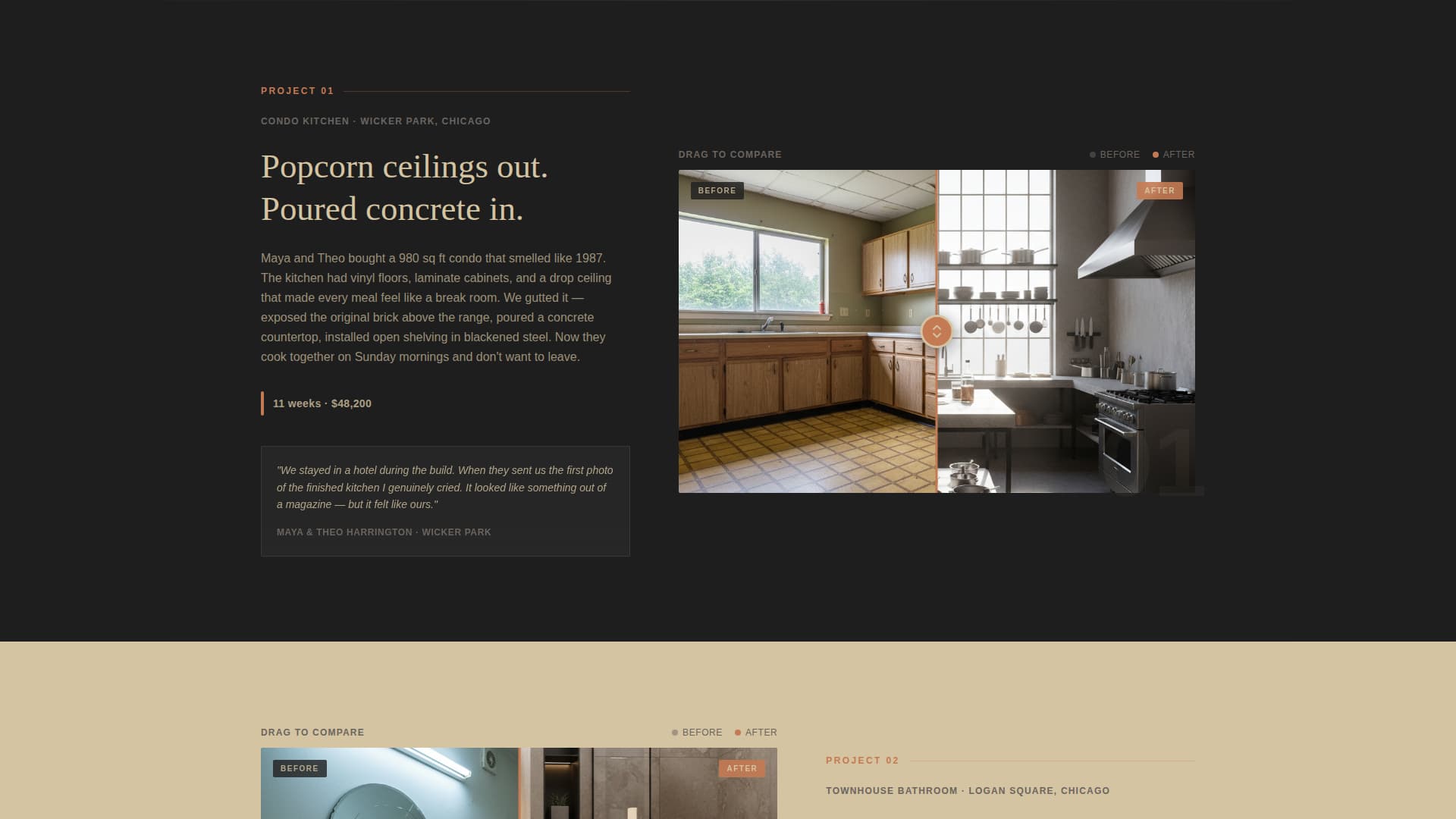 Specialist Townhouse & Condo Construction Professional Website Template