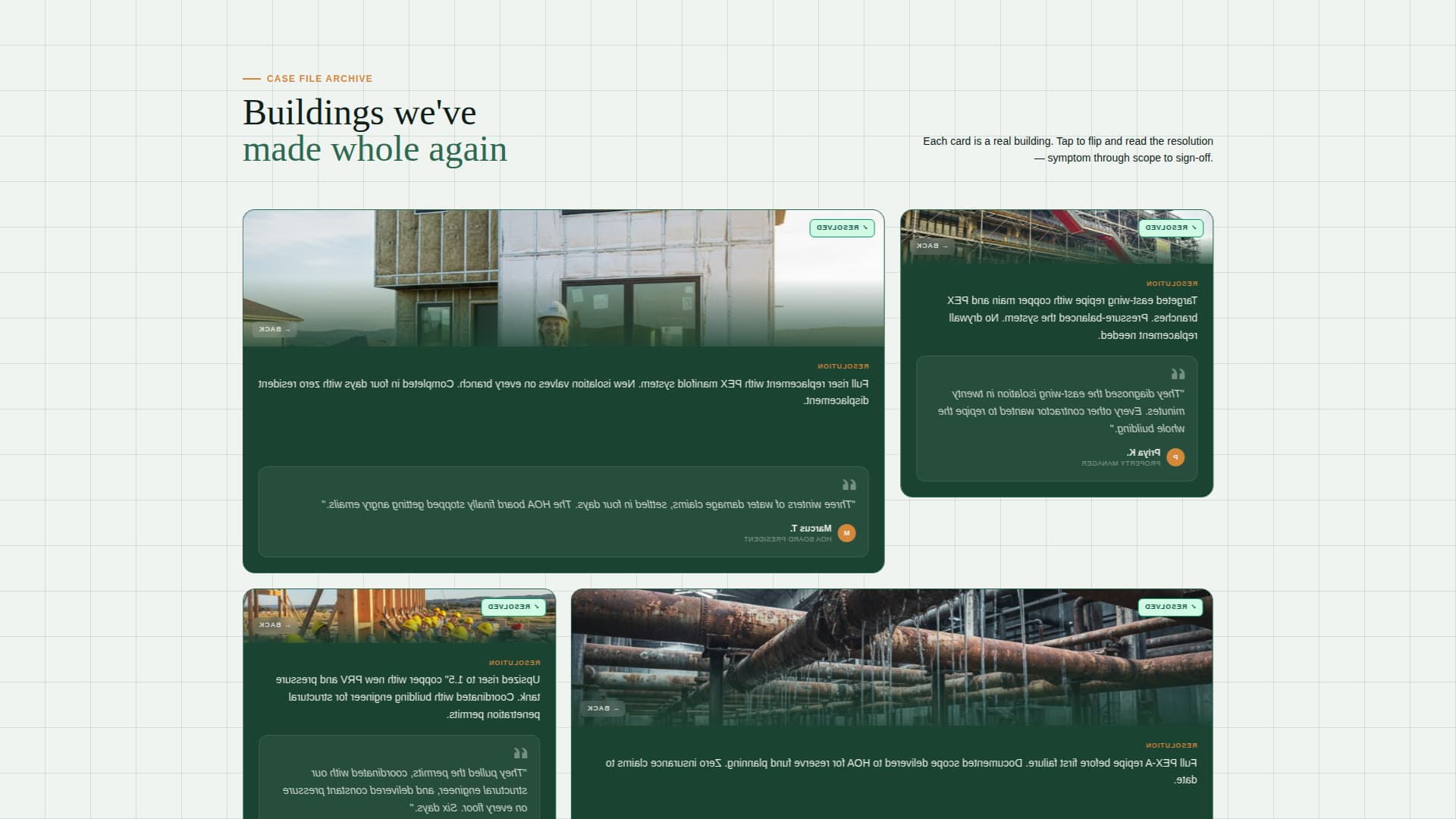 Advanced Townhouse & Condo Construction Professional Website Template