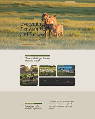 Livestock & Farm Animal Appointment Booking Website Template