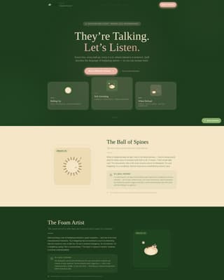 Hedgehog Services Appointment Booking Website Template