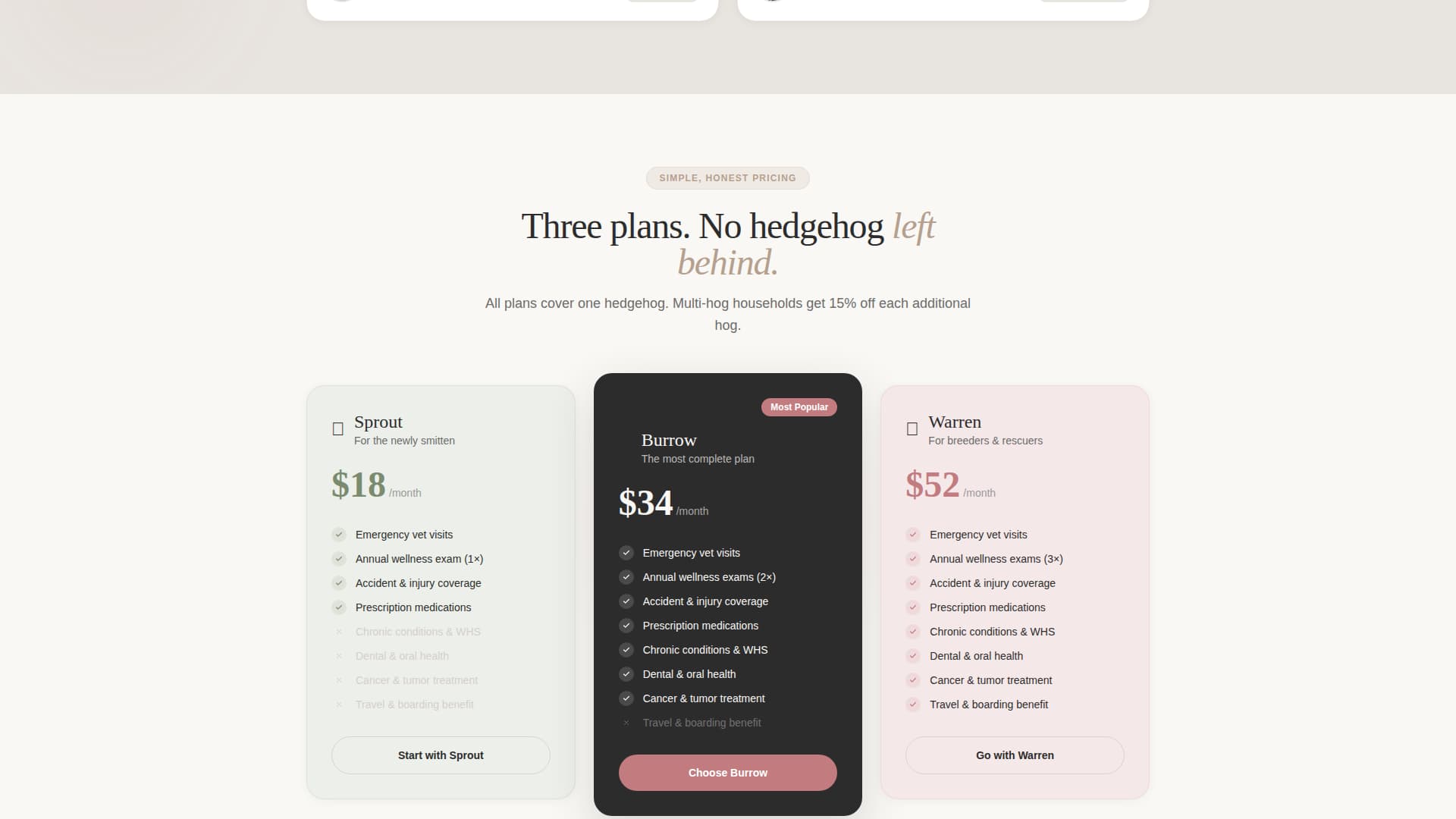 Advanced Hedgehog Services Appointment Booking Website Template