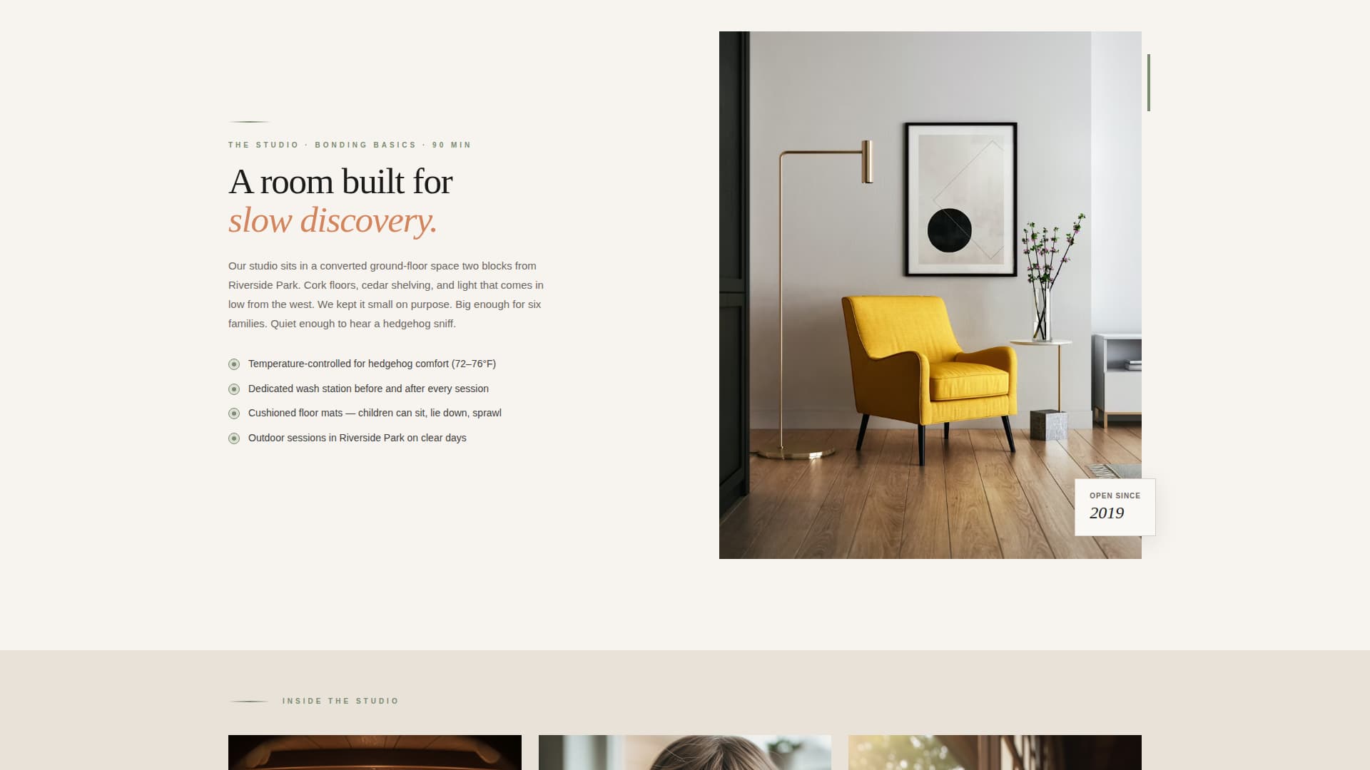 Complete Hedgehog Services Appointment Booking Website Template