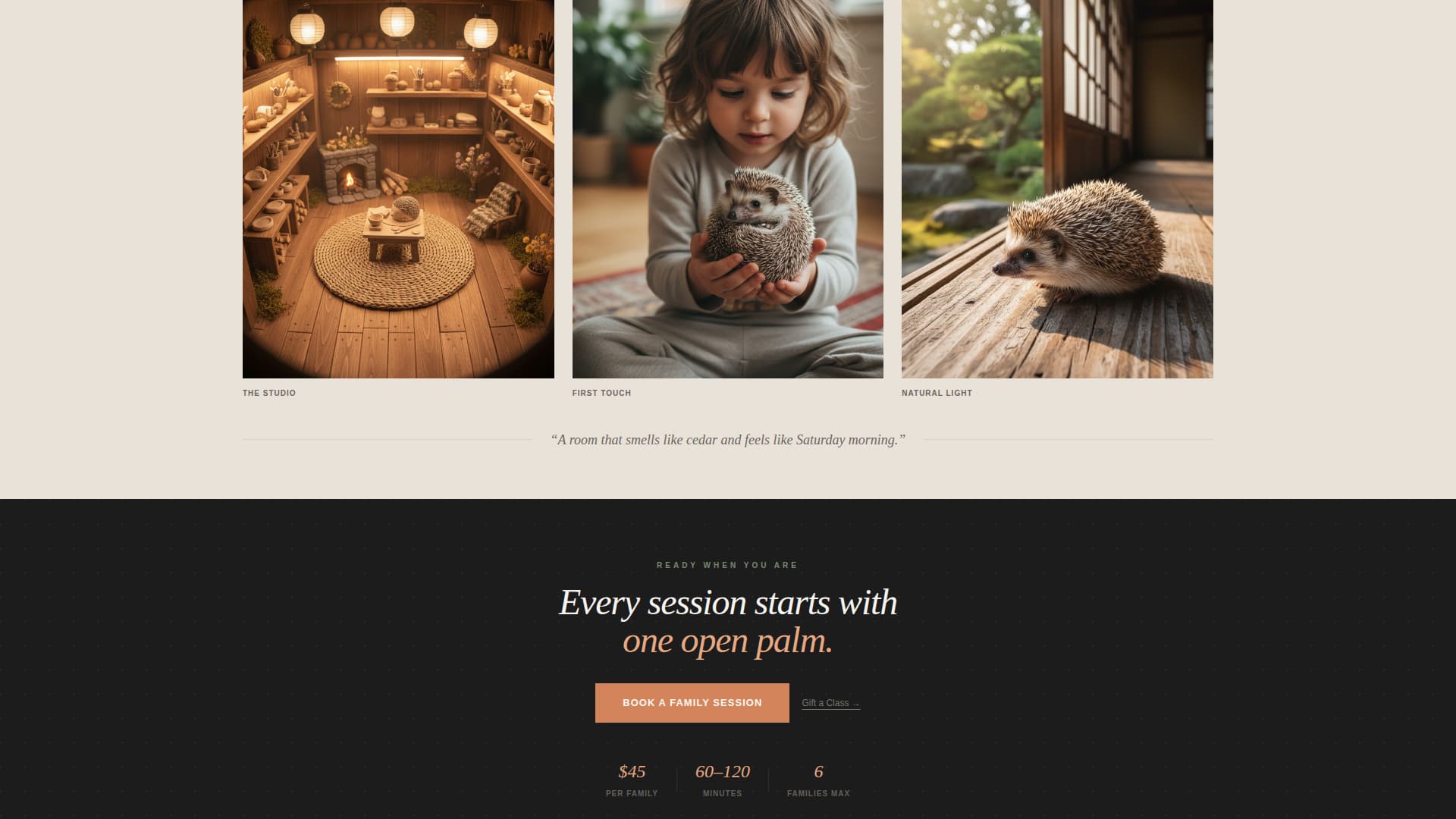 Complete Hedgehog Services Appointment Booking Website Template