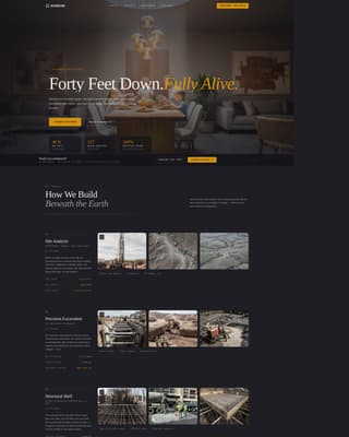 Advanced Specialty Construction Portfolio & Case Study Website Template