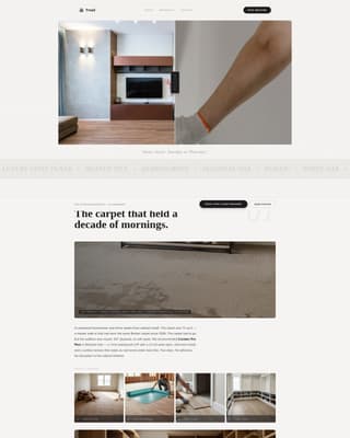 Walk-In Closet Renovation Appointment Booking Website Template