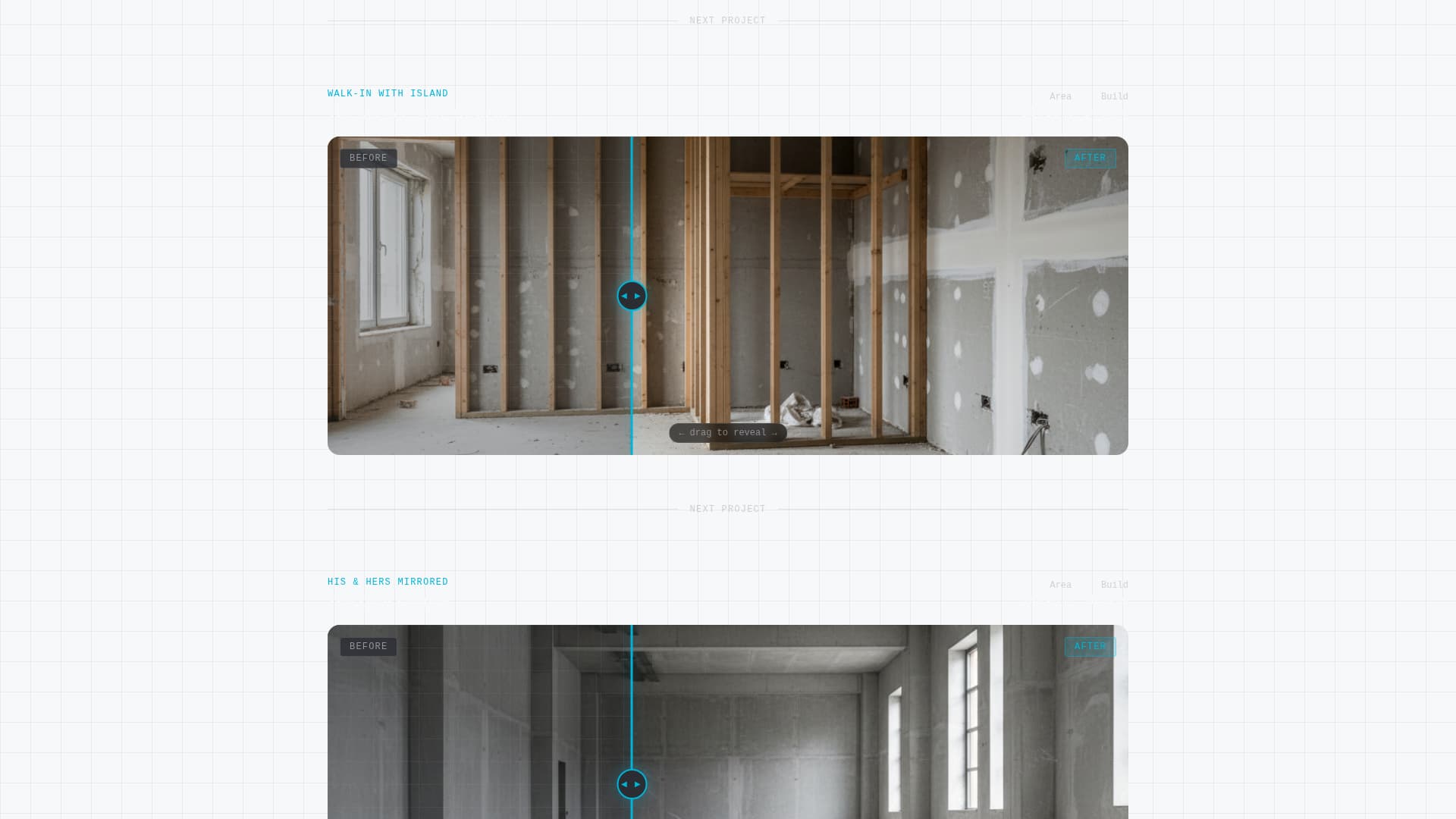 Walk-In Closet Renovation Professional Website Template