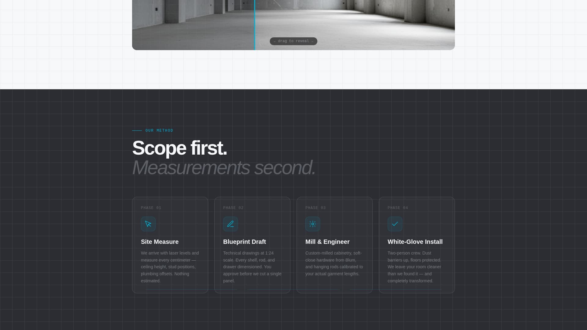 Walk-In Closet Renovation Professional Website Template