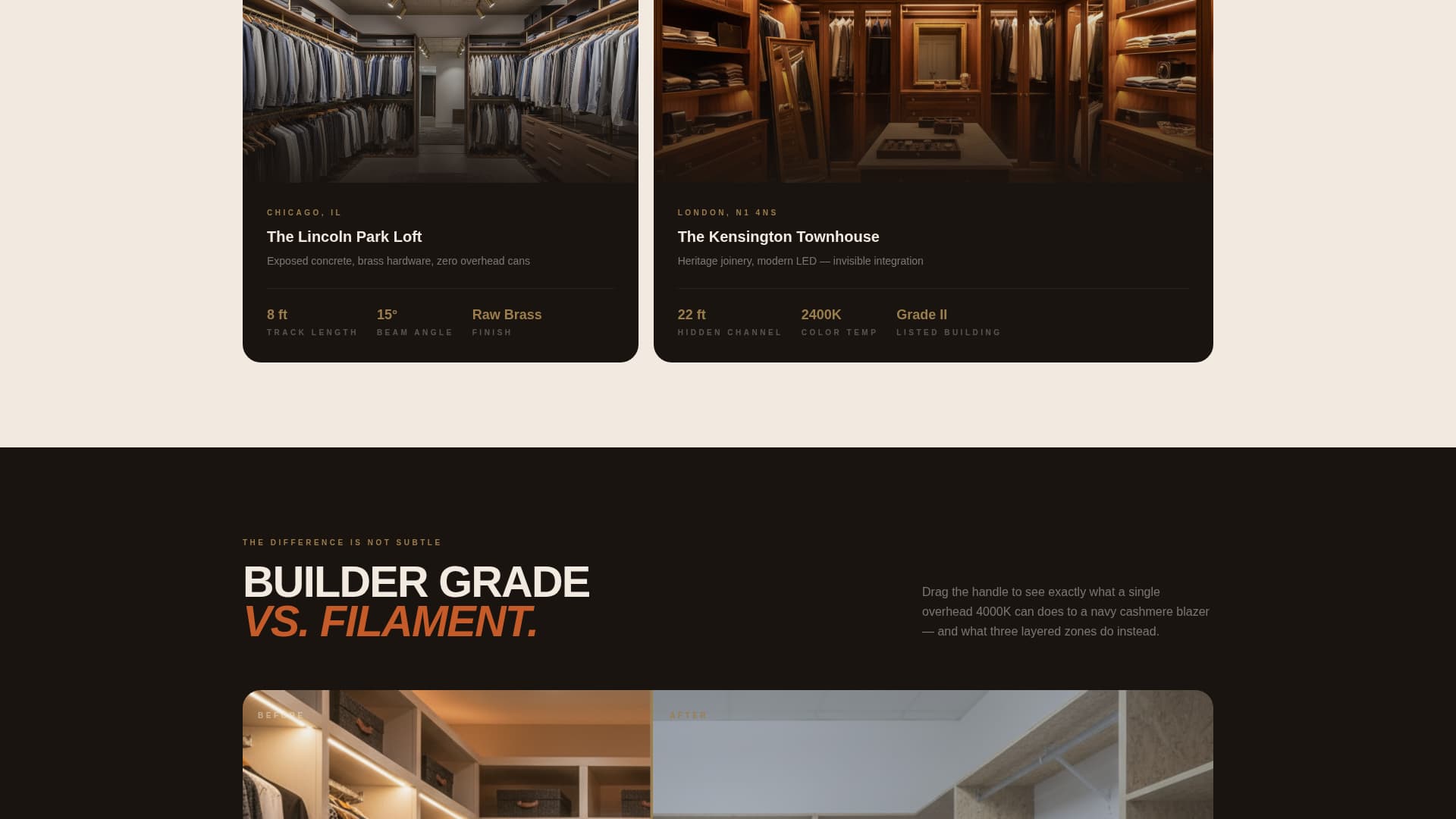Specialist Walk-In Closet Renovation Appointment Booking Website Template