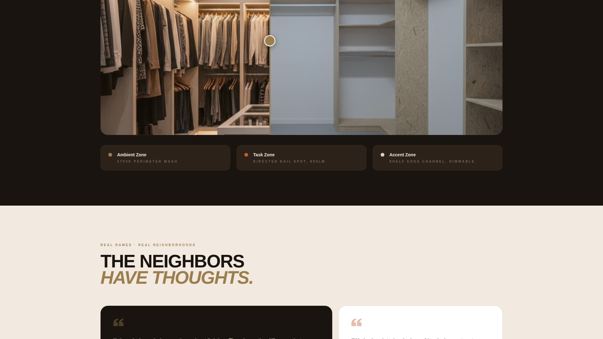 Specialist Walk-In Closet Renovation Appointment Booking Website Template