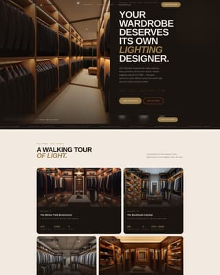 Specialist Walk-In Closet Renovation Appointment Booking Website Template