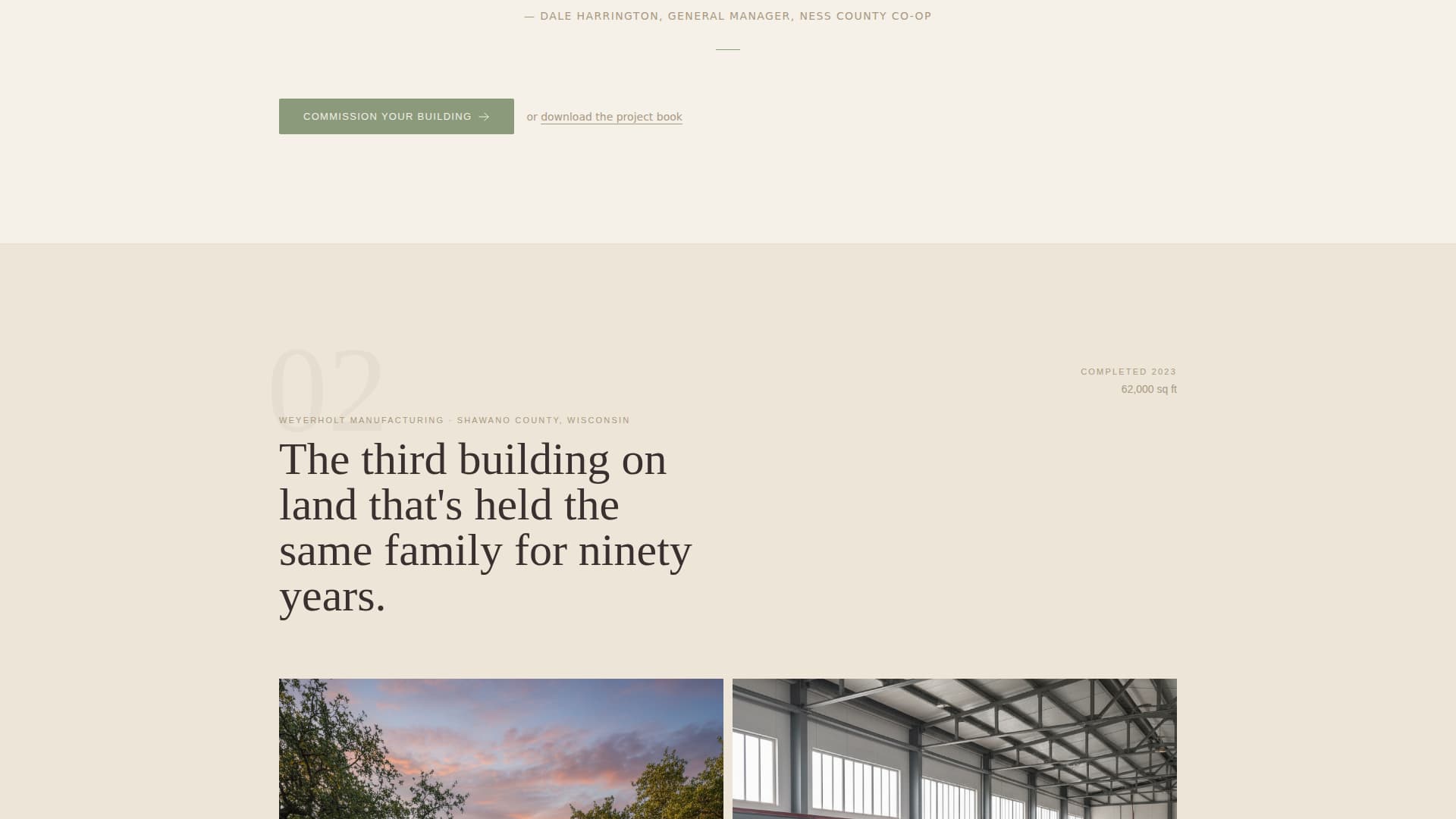 Complete Warehouse & Factory Construction Professional Website Template