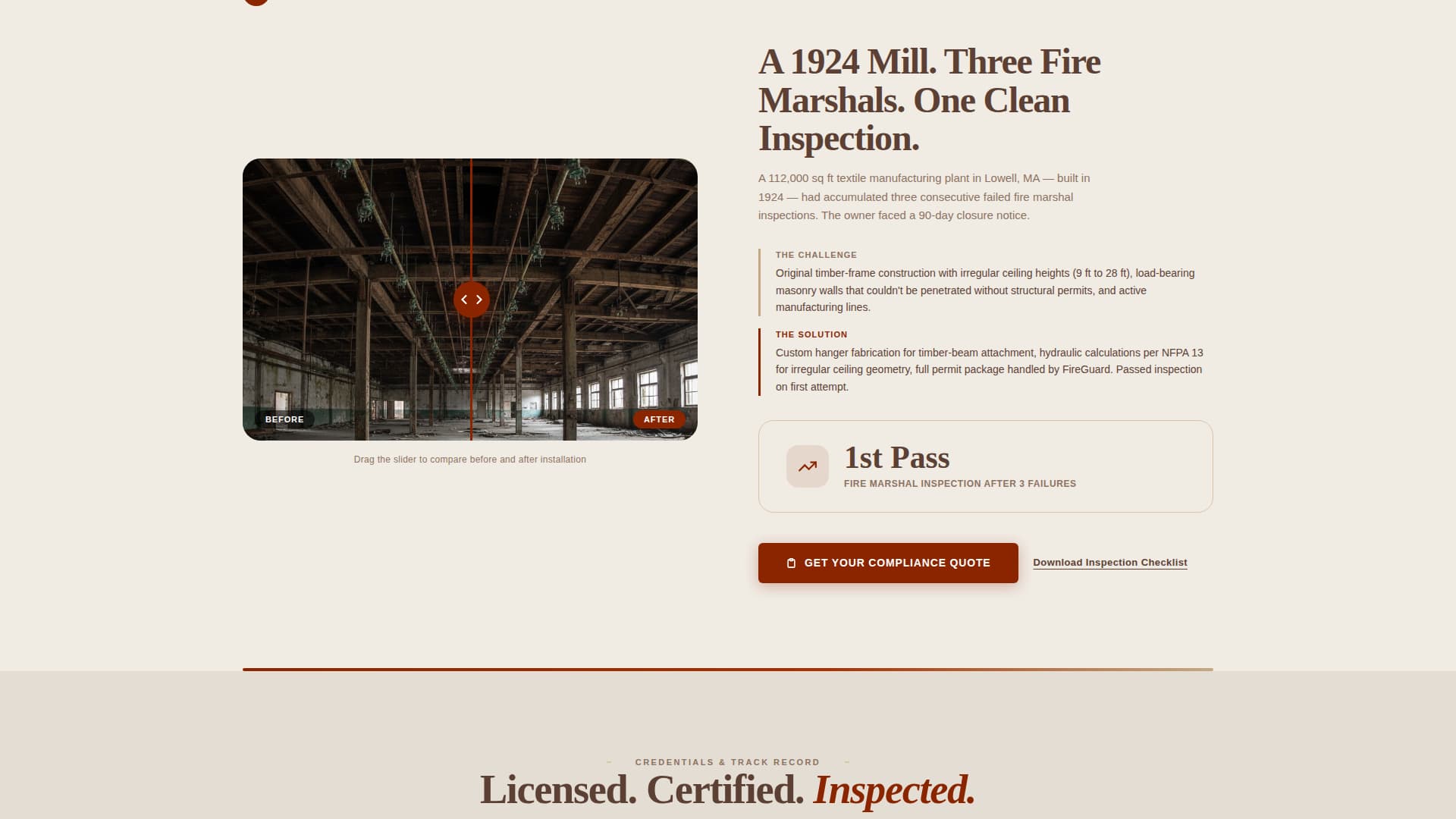 Warehouse & Factory Construction Privacy Policy & Terms Website Template