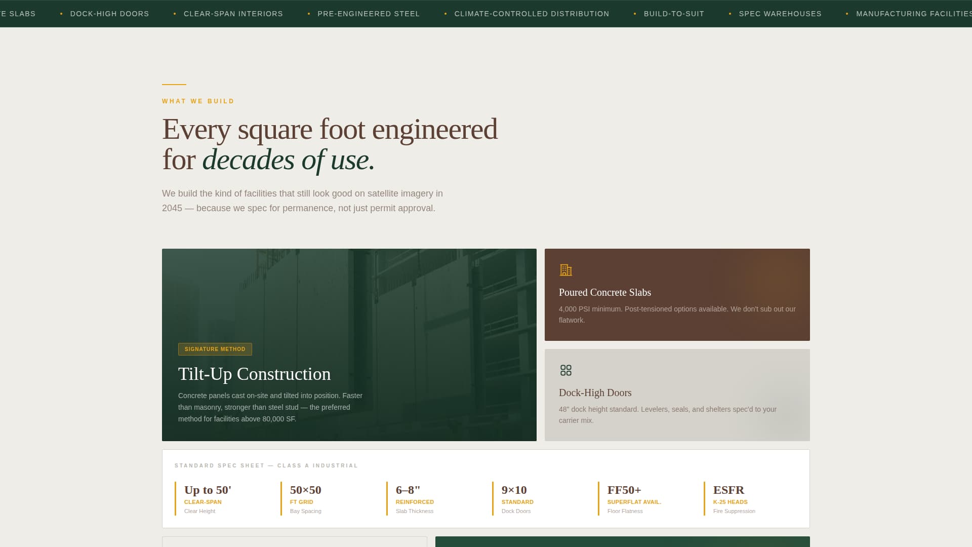 Advanced Warehouse & Factory Construction Appointment Booking Website Template