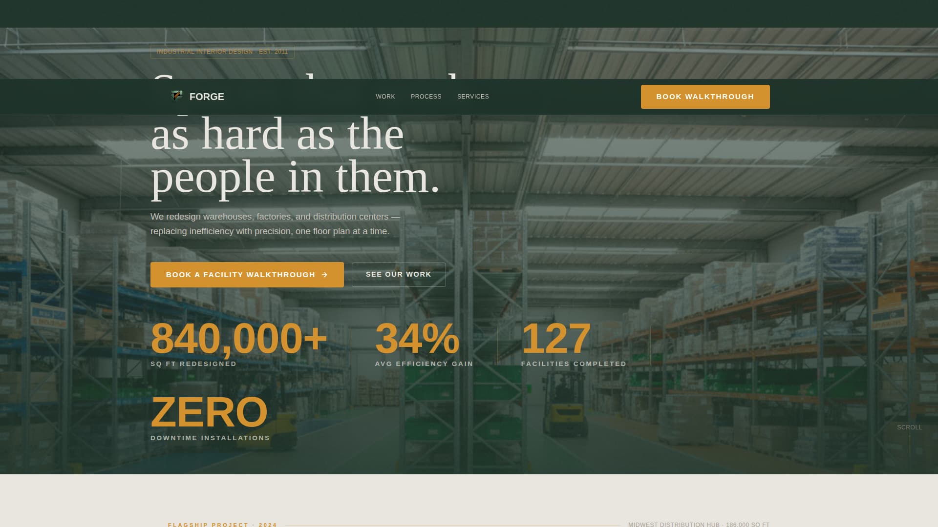 Warehouse & Factory Construction Appointment Booking Website Template