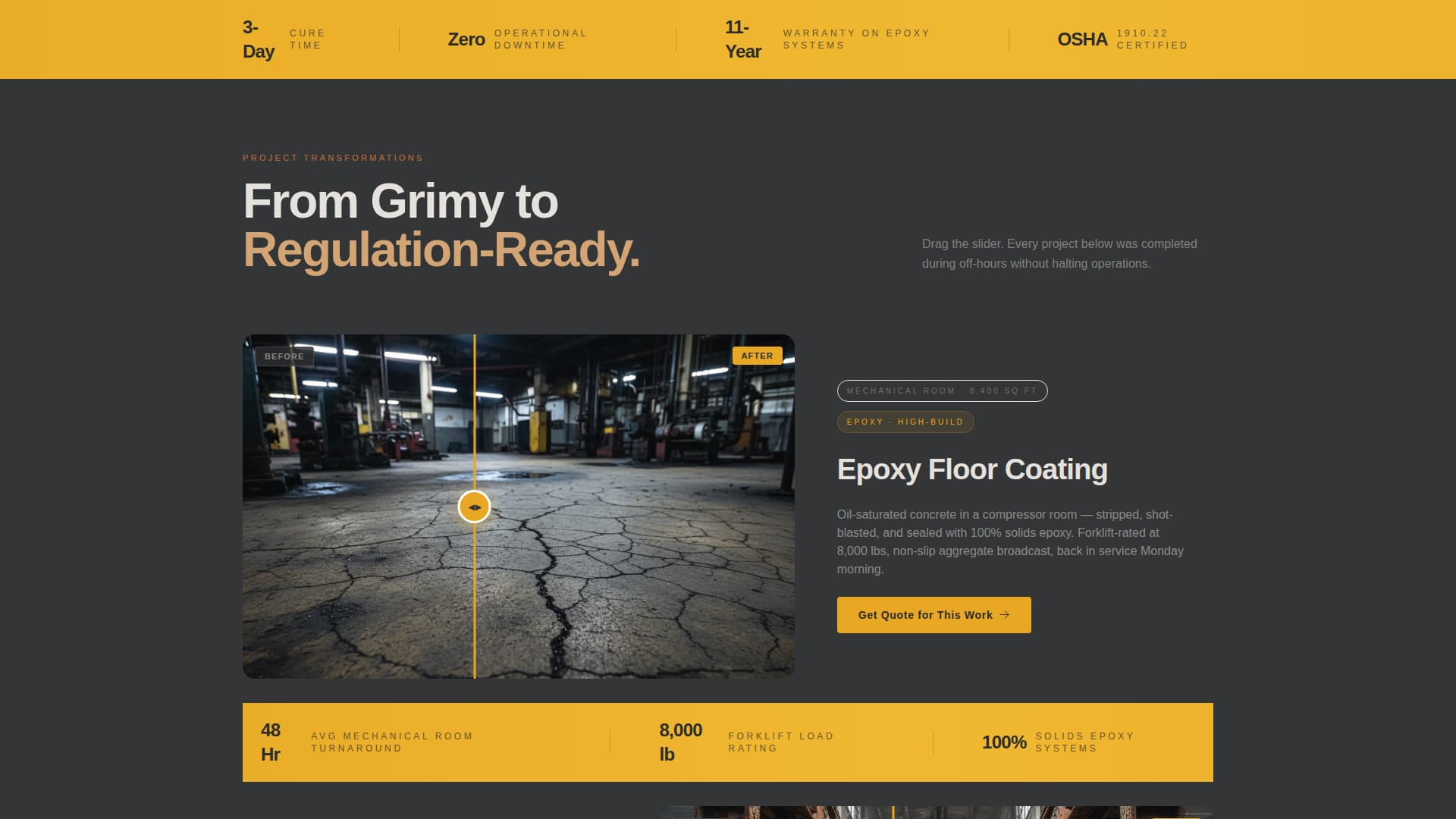 Advanced Warehouse & Factory Construction Professional Website Template