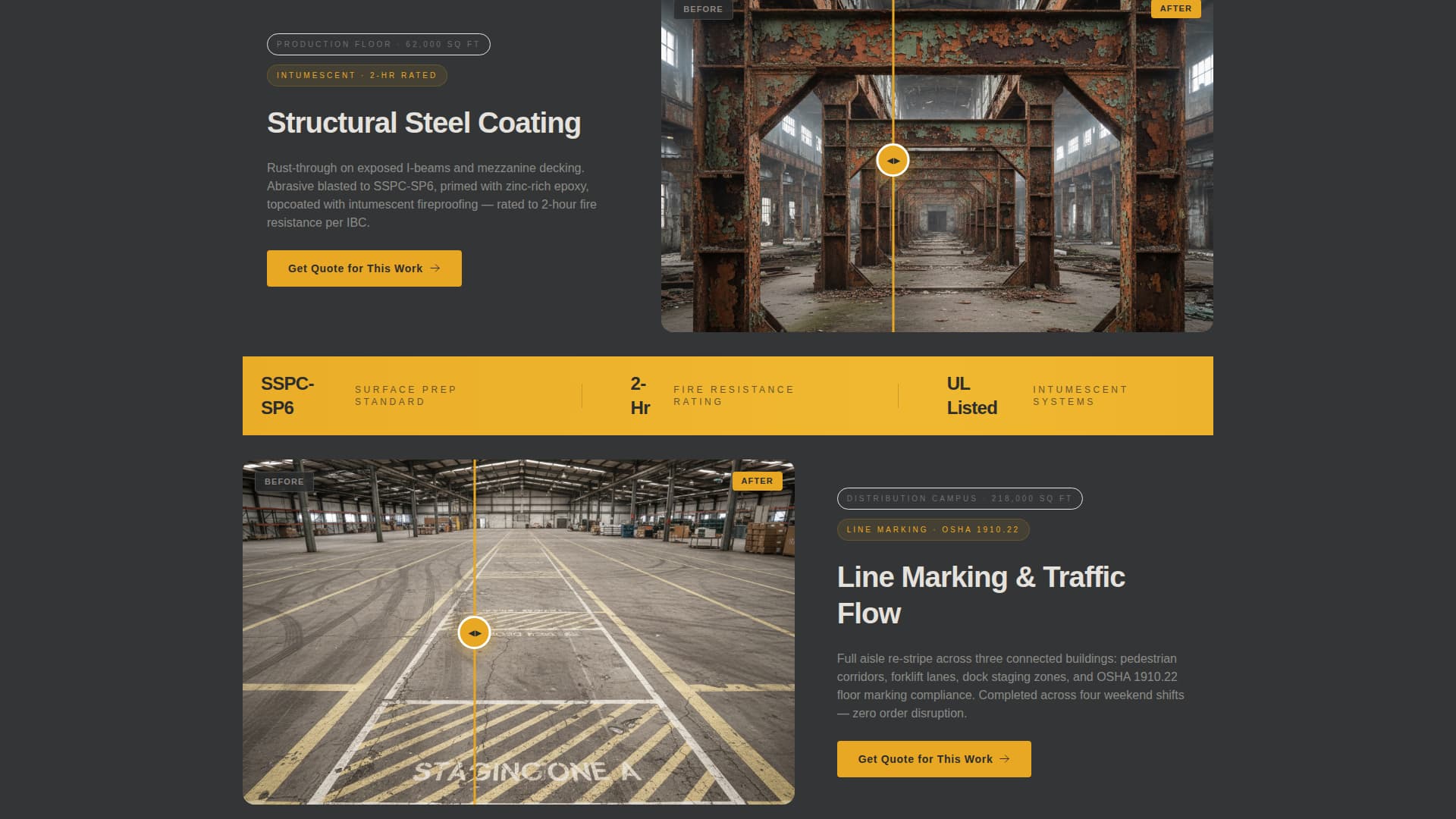 Advanced Warehouse & Factory Construction Professional Website Template