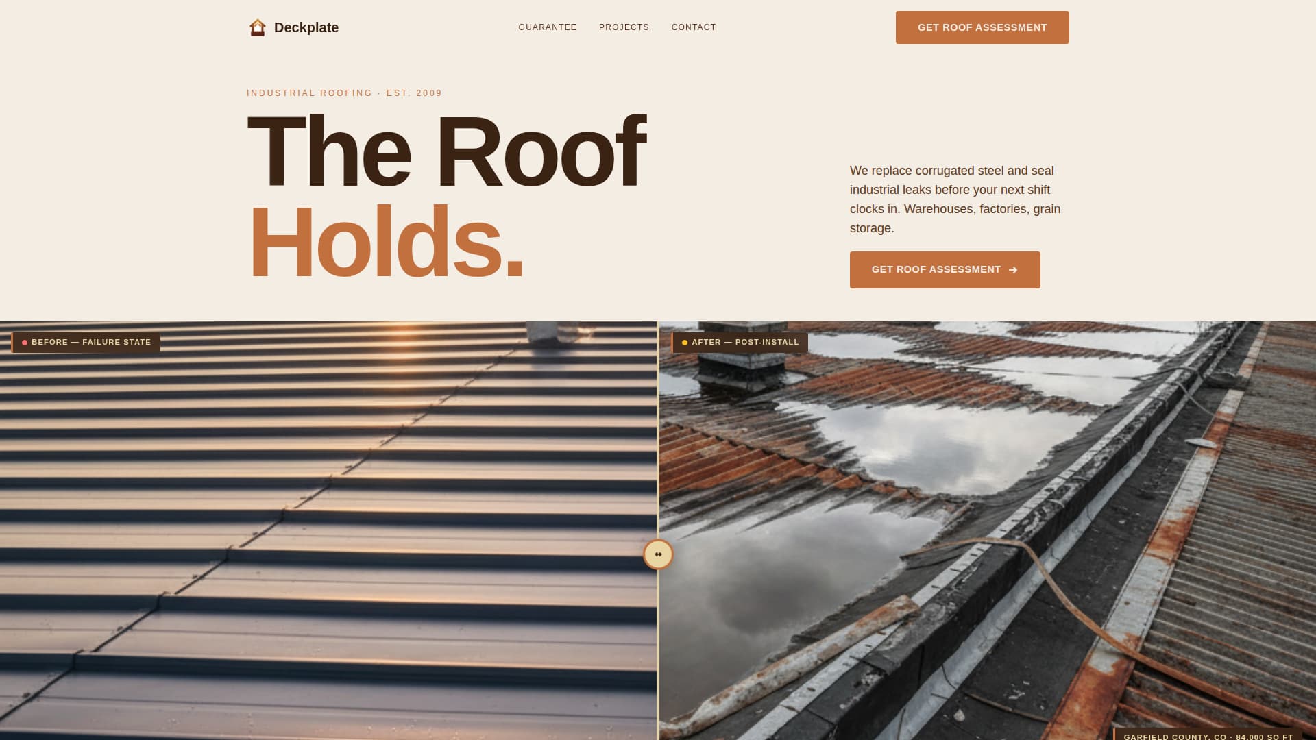 Local Warehouse & Factory Construction Professional Website Template