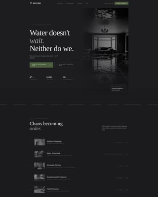 Restoration & Preservation Portfolio & Case Study Website Template
