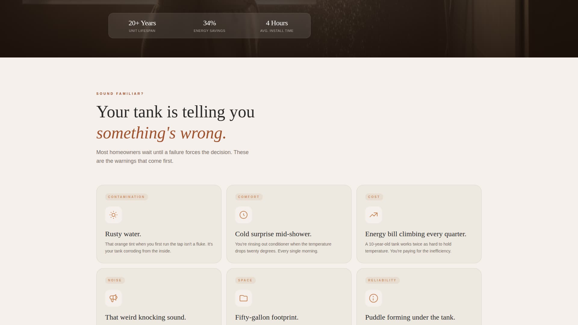 Tankless - Reliable Waterheater Landing Page Template