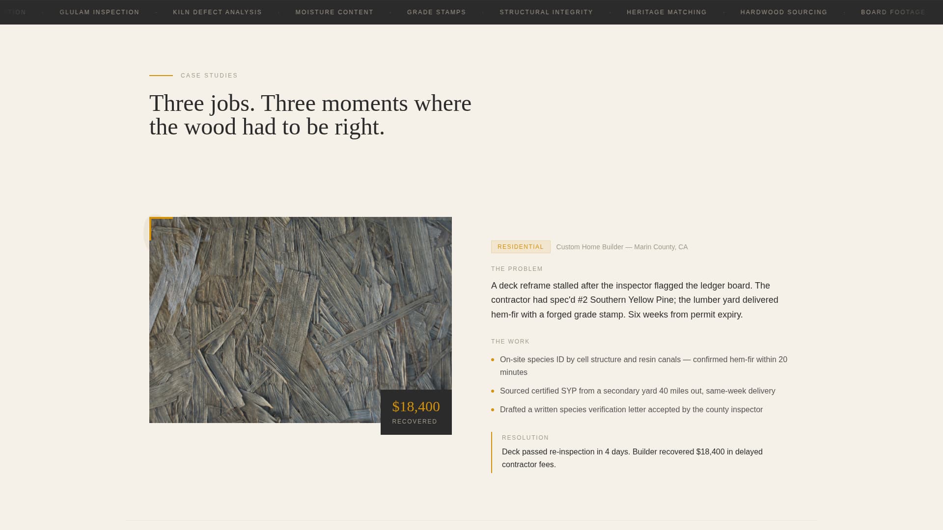 Complete Wood Products Professional Website Template