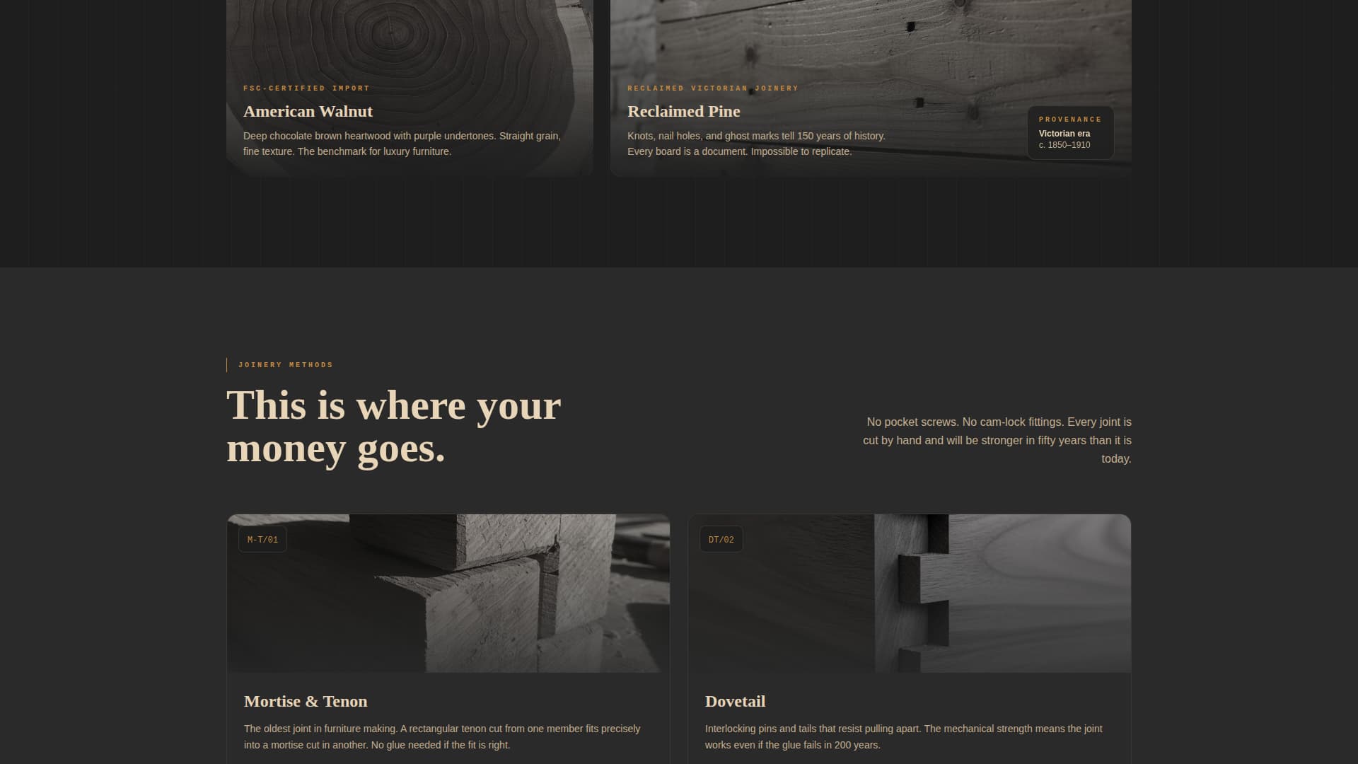 Wood Products Appointment Booking Website Template
