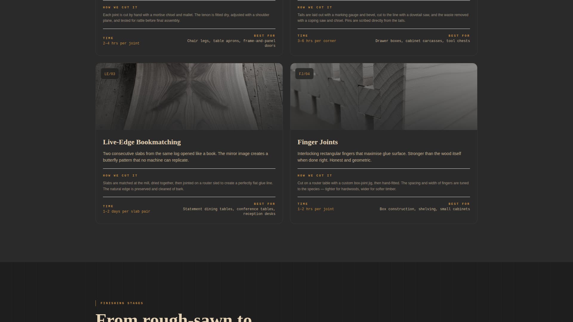 Wood Products Appointment Booking Website Template