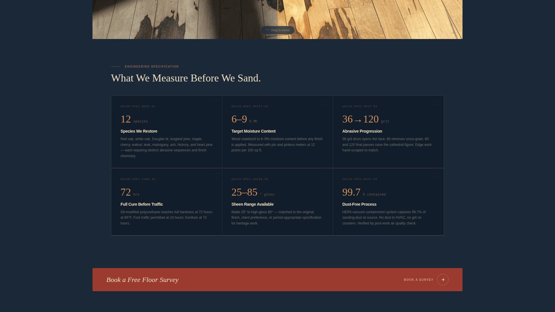 Specialist Wood Products Appointment Booking Website Template