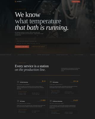 Specialist Zinc Products Appointment Booking Website Template