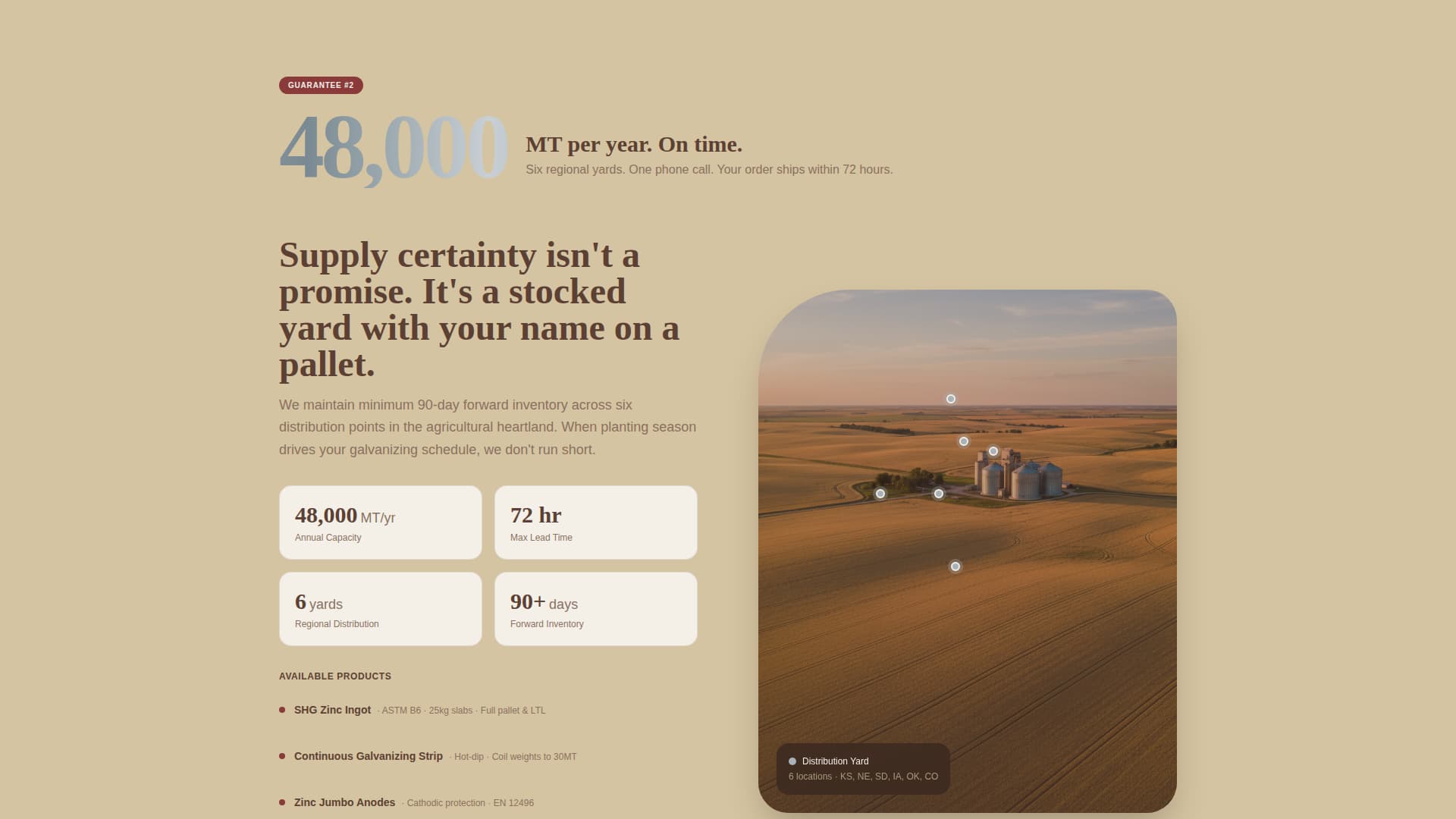 Zinc Products Professional Website Template