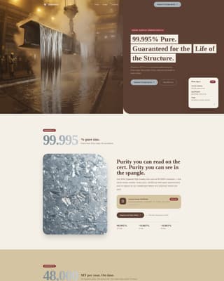Zinc Products Professional Website Template