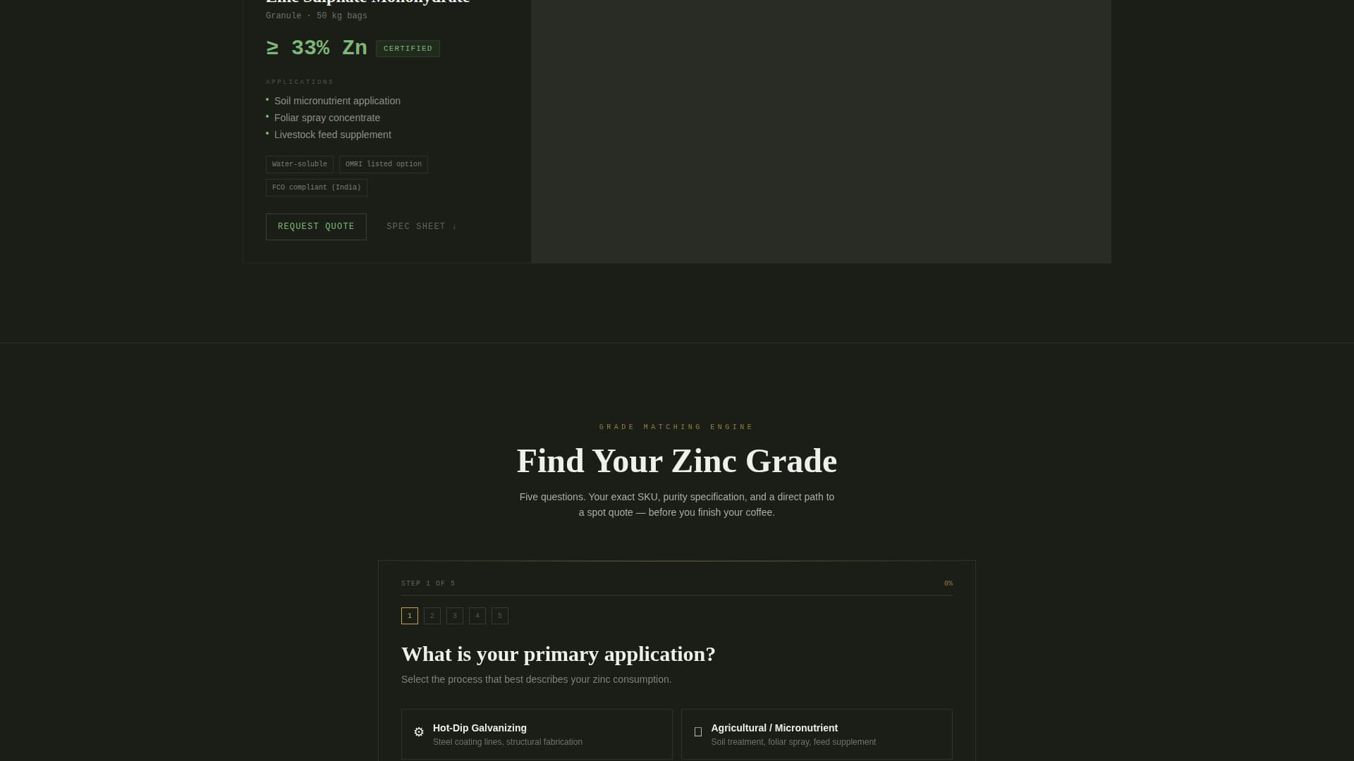Advanced Zinc Products Professional Website Template