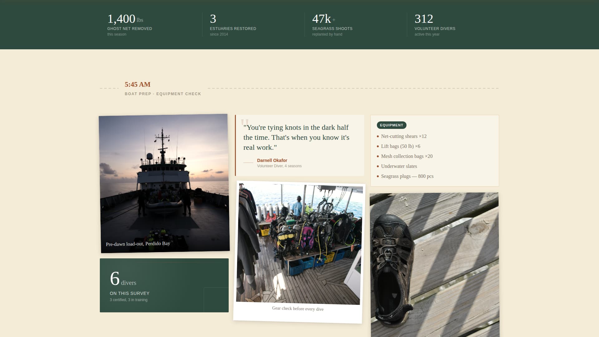 Specialist Wildlife & Conservation Professional Website Template