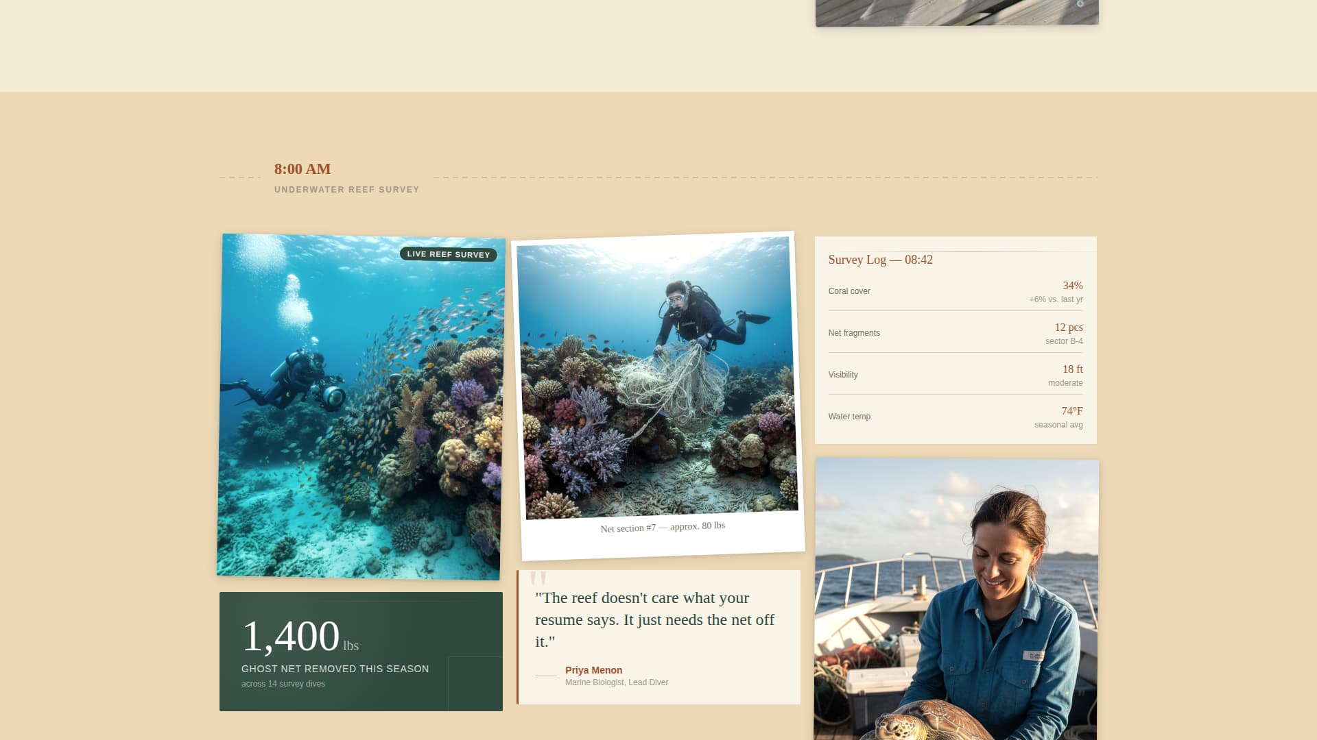 Specialist Wildlife & Conservation Professional Website Template