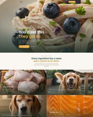 Kibble - Wholesome Petfood Landing Page Template