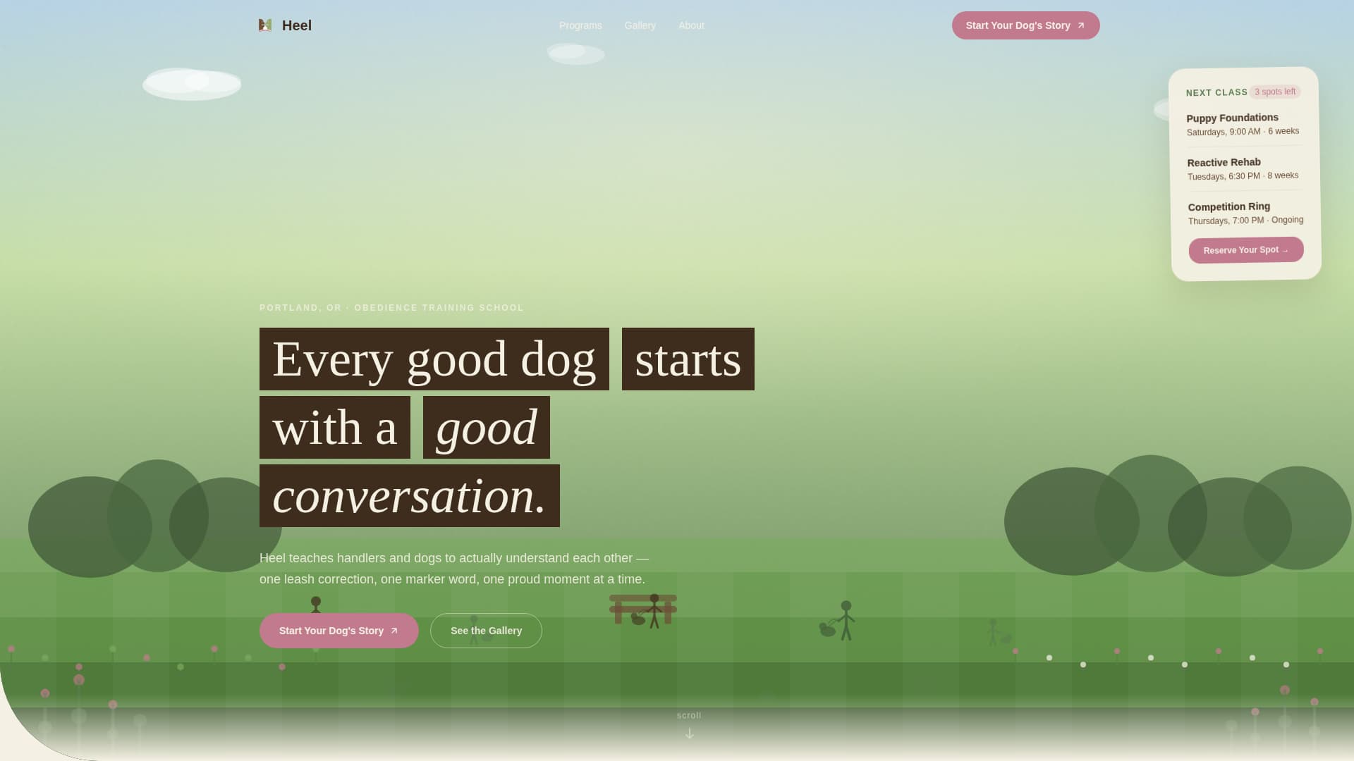 Specialist Pet Training & Behavior Portfolio & Case Study Website Template
