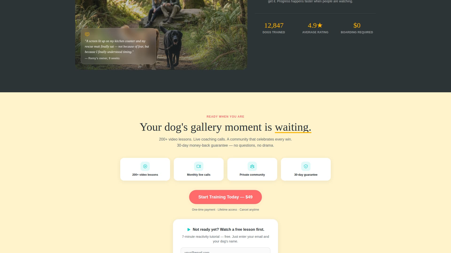Pet Training & Behavior Portfolio & Case Study Website Template