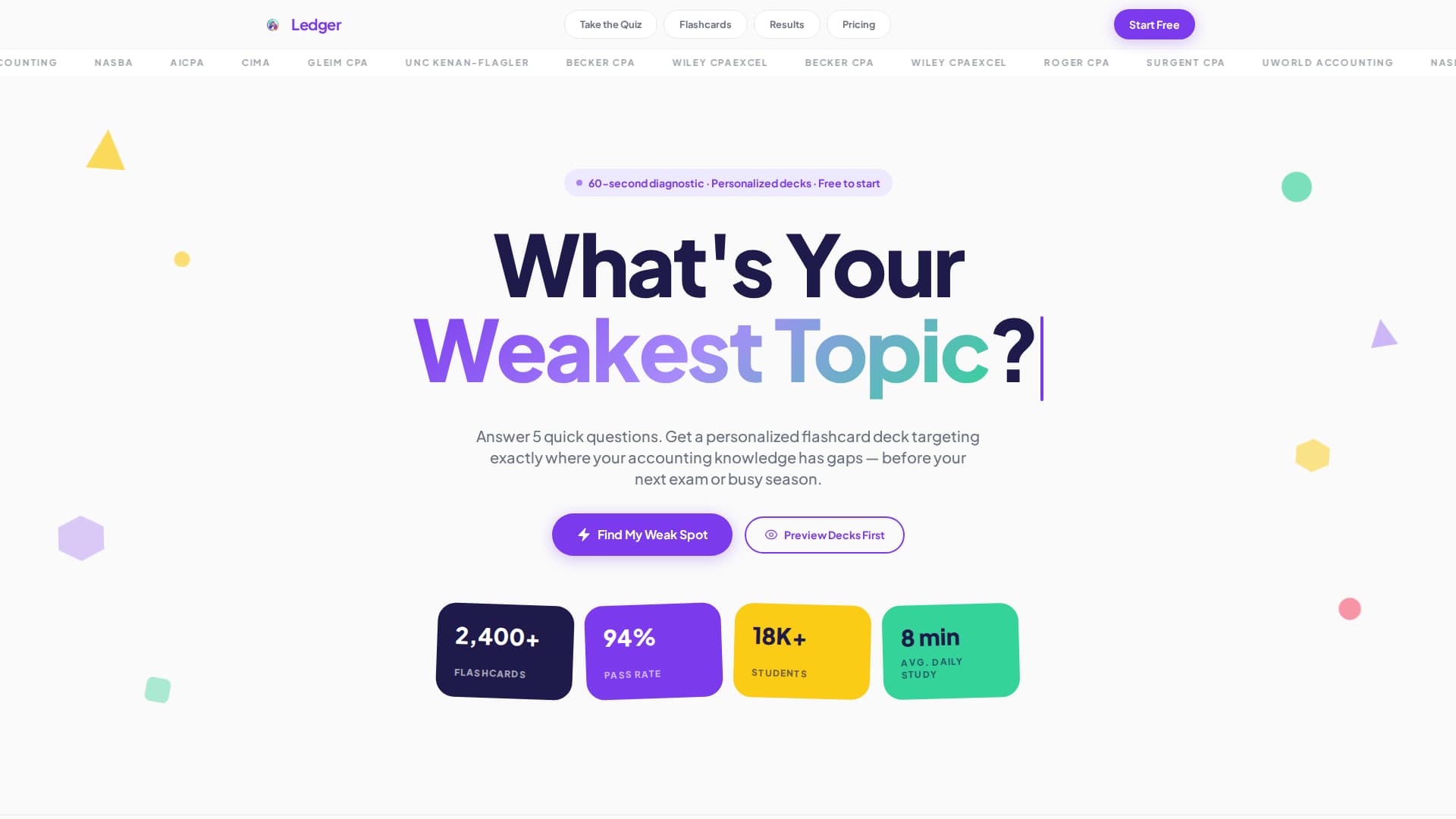 Ledger - Dynamic Accounting Landing Page Template
