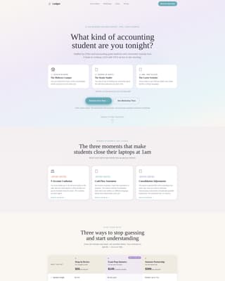 Ledger - Trusted Accountinghelp Landing Page Template