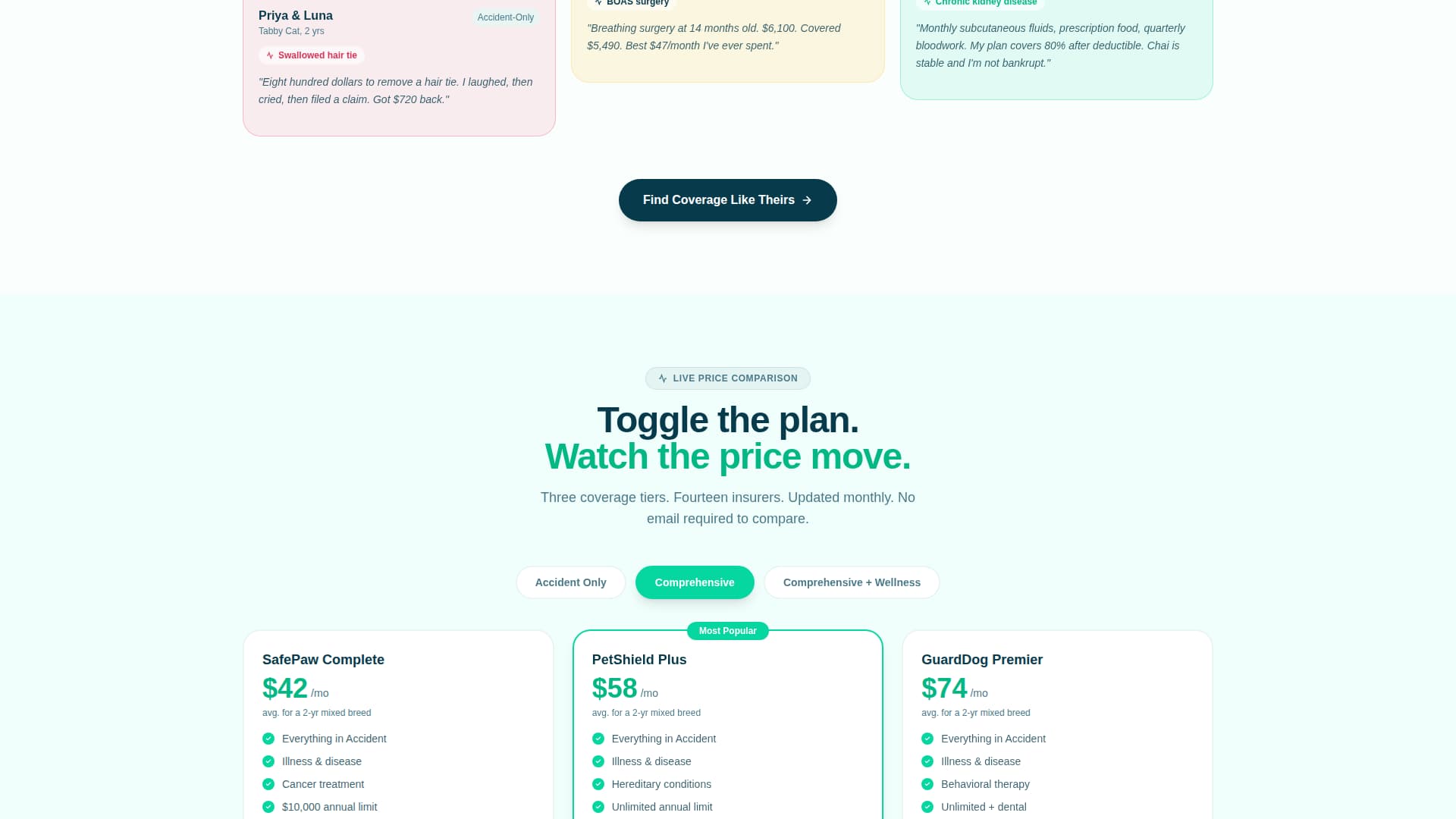 Pet Insurance & Finance Reviews Website Template