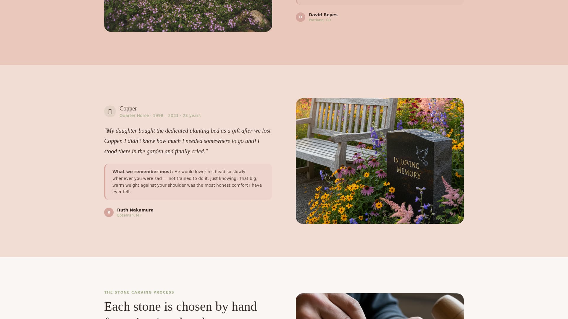 Meadow - Heartfelt Petmemorial Landing Page Template