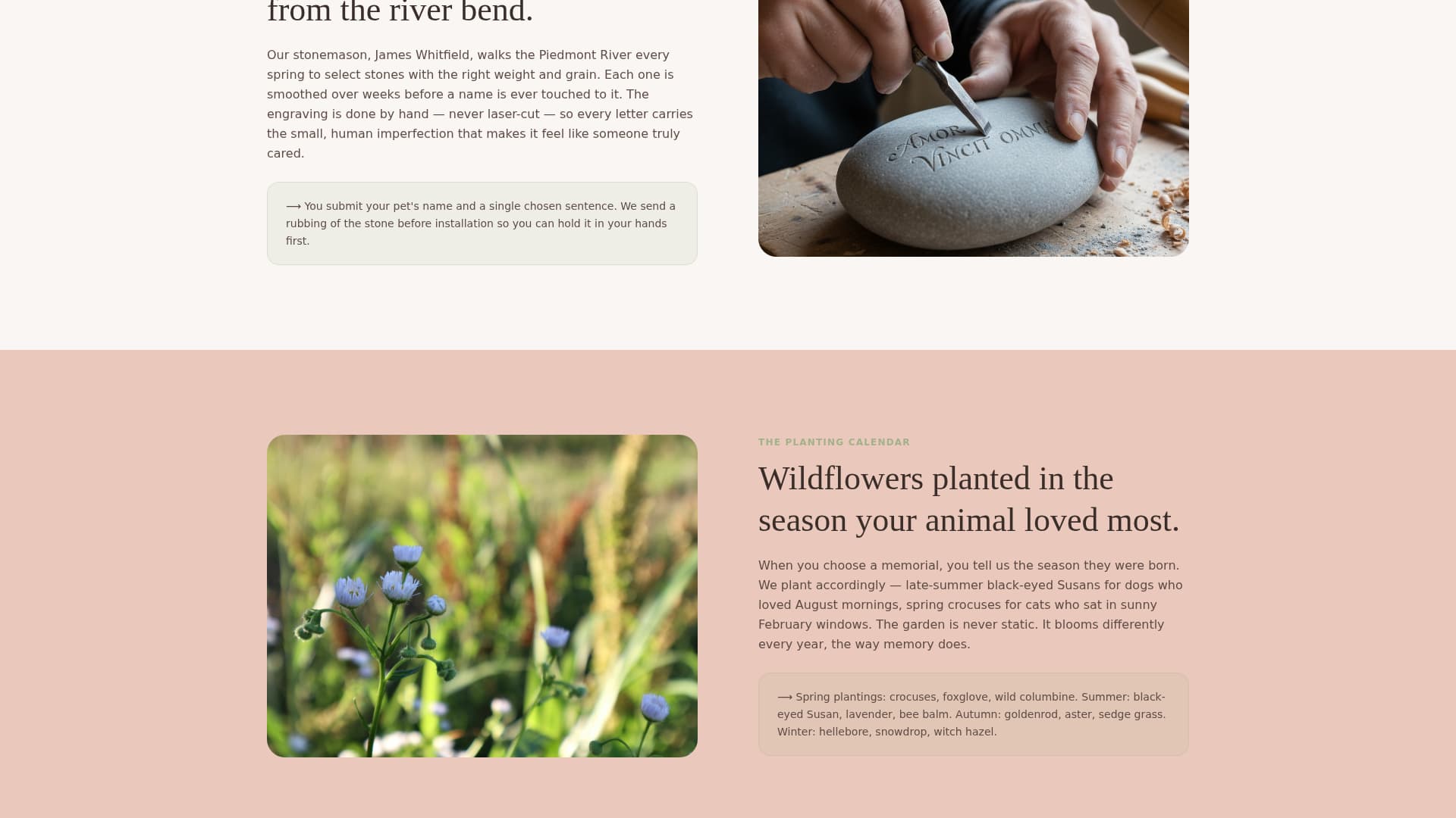 Meadow - Heartfelt Petmemorial Landing Page Template