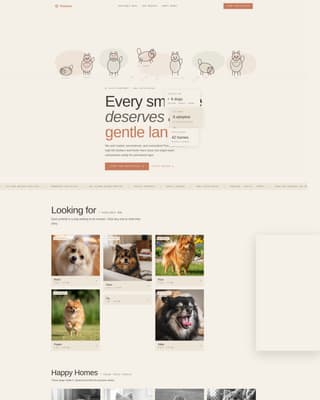 Pomme - Heartfelt Pomeranian Landing Page Template