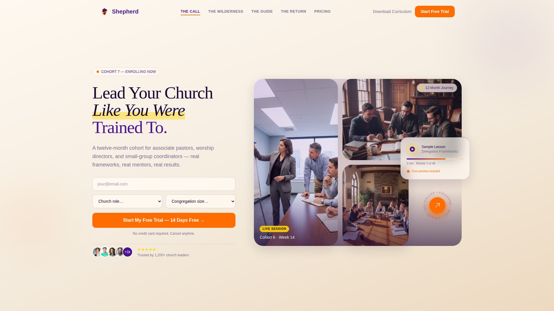 Specialist Religious & Theological Education Professional Website Template