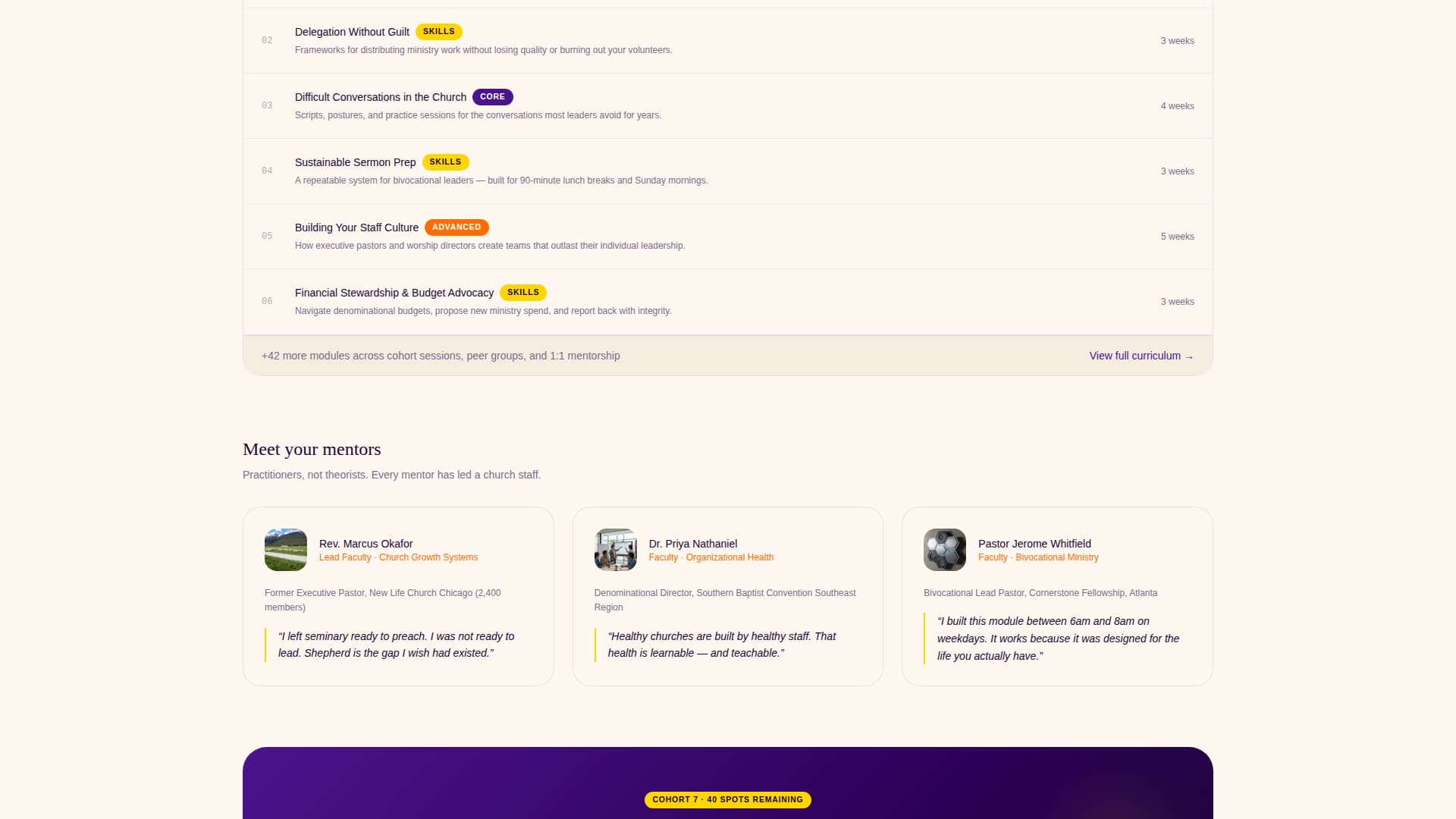 Specialist Religious & Theological Education Professional Website Template