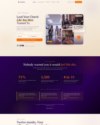 Specialist Religious & Theological Education Professional Website Template