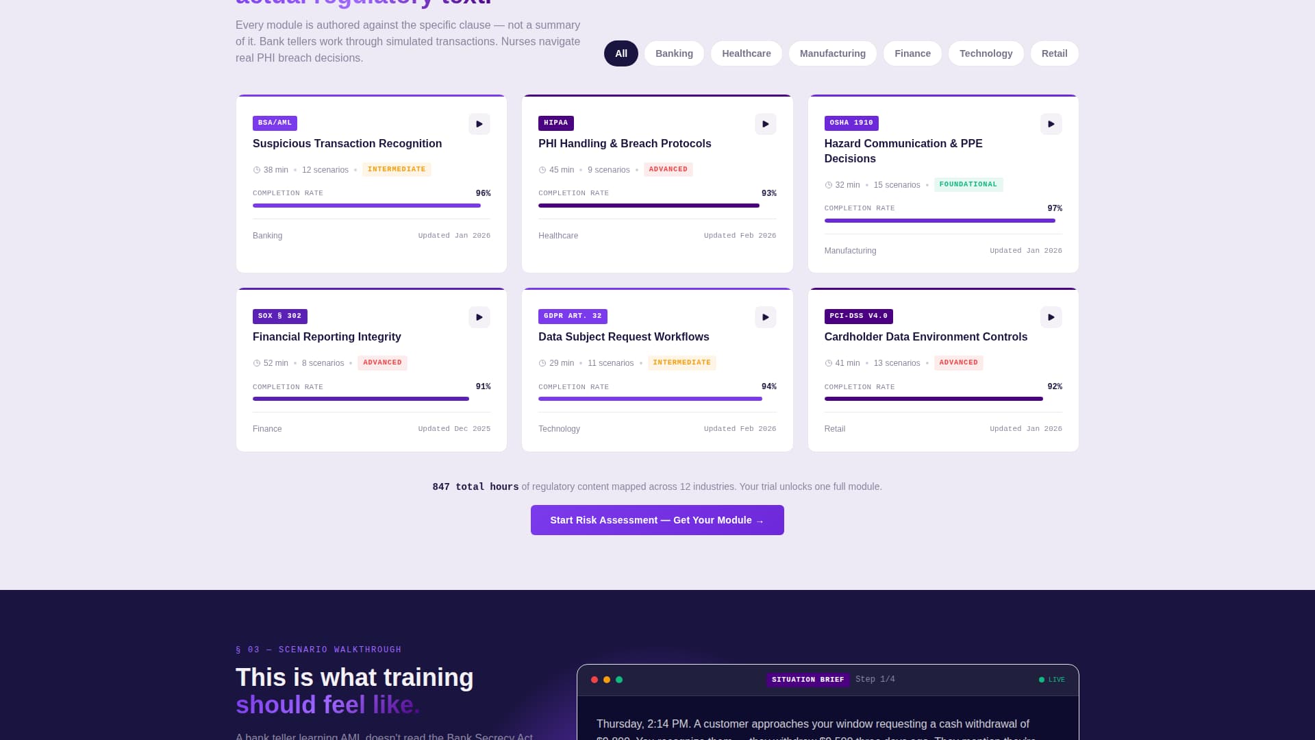 Corporate Training & L&D Privacy Policy Website Template