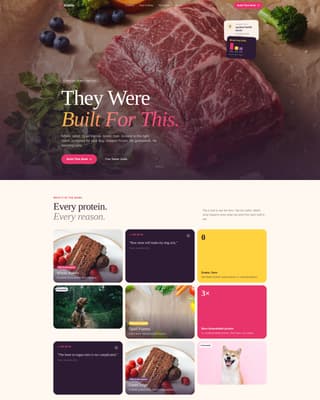 Kibble - Fresh Rawfood Landing Page Template