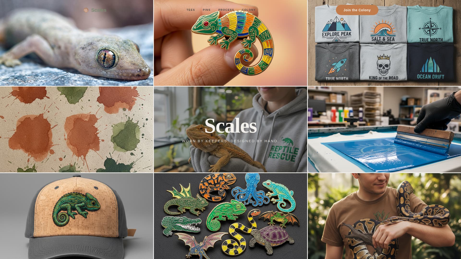 Scales - Artisan Reptile Landing Page Template