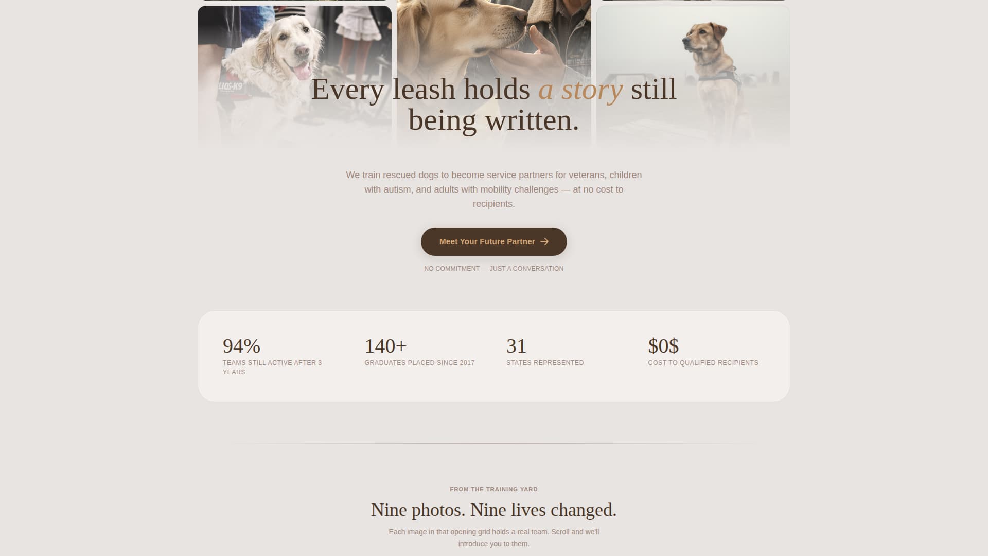 Advanced Pet Training & Behavior Portfolio & Case Study Website Template