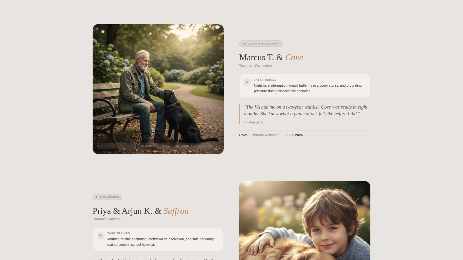 Advanced Pet Training & Behavior Portfolio & Case Study Website Template